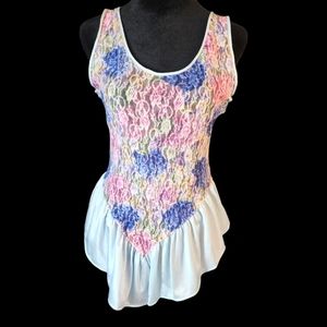 🌸Vintage 80s Lace Teddy